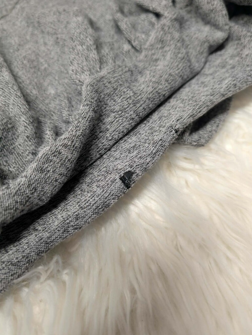 Off-Shoulder Gray Ruffle Bodysuit - Picture 4 of 4